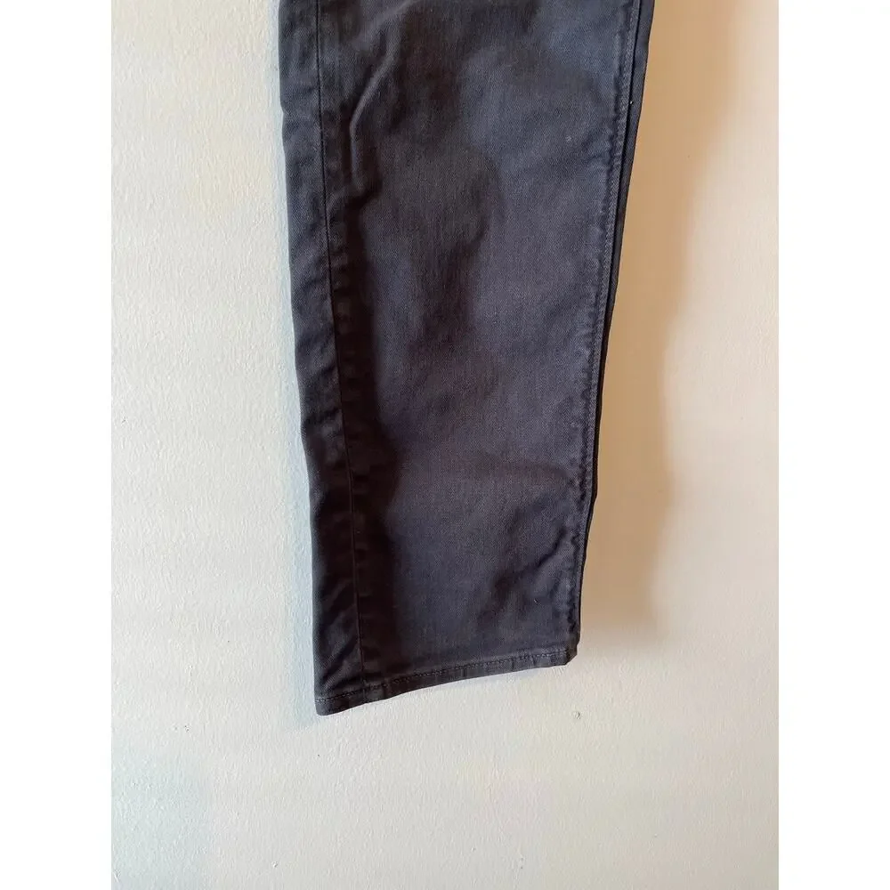 J. Crew Slim-fit garment dyed five-pocket pant in charcoal grey size 32x34